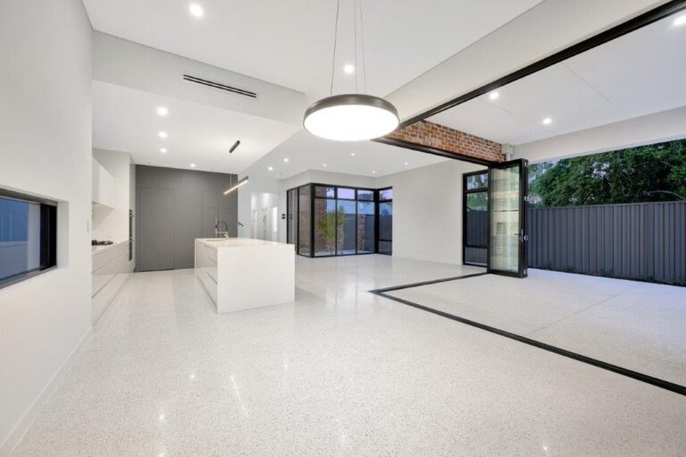 house with internal concrete floors